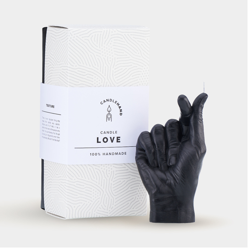 Love Candle Hand - Black