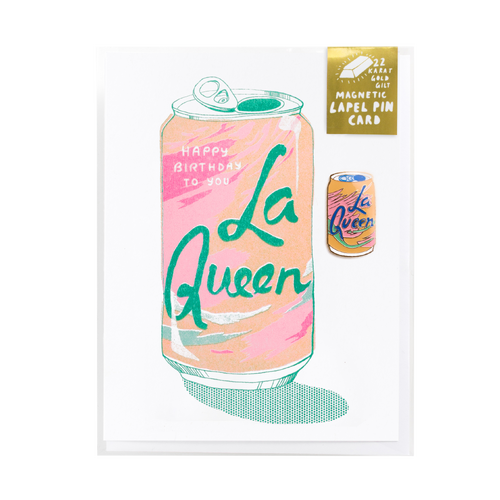 La Queen Lapel Pin & Card
