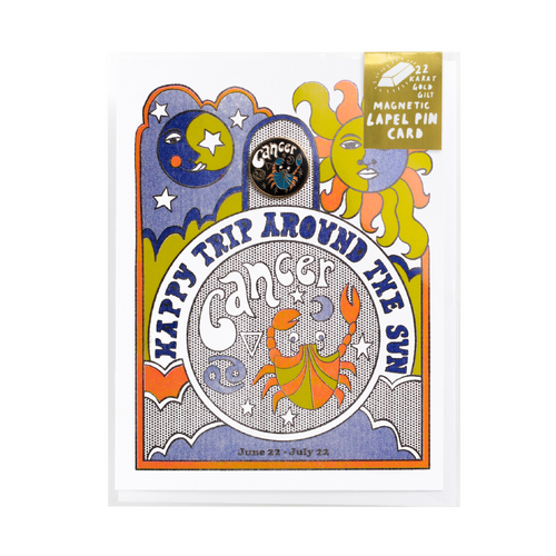Cancer Lapel Pin & Card