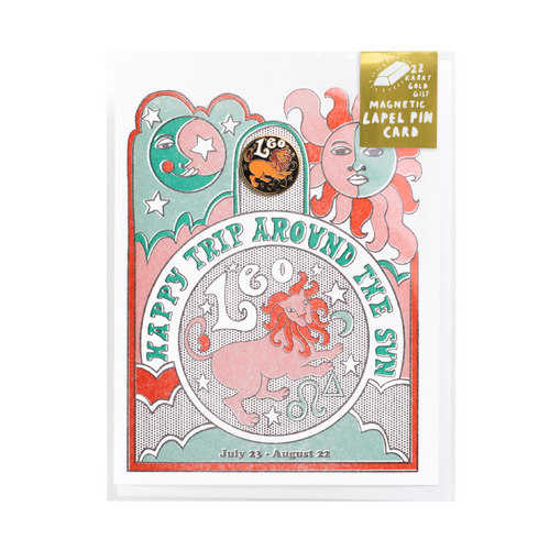 Leo Lapel Pin & Card