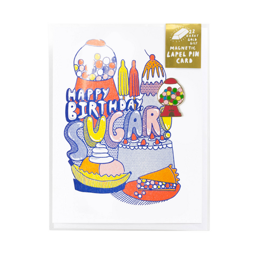 Gumballs Lapel Pin & Card