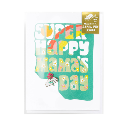 Hand Flower Lapel Pin & Card