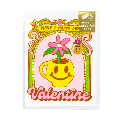 Have a Happy Valentine Lapel Pin & Card