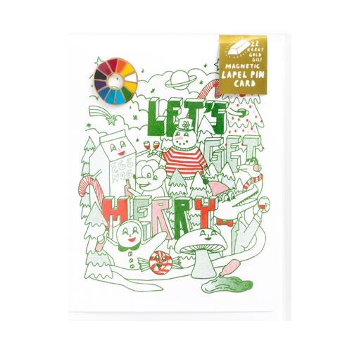 Colour Wheel Lapel Pin & Card