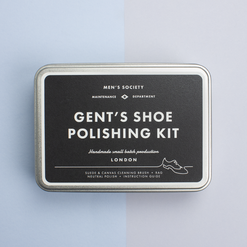 Gent's Shoe Polishing Kit Tin