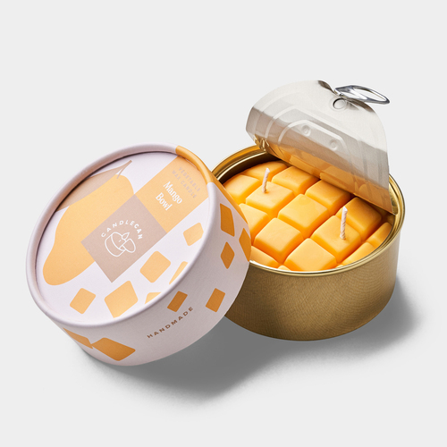 Mango Bowl Scented Soy Candle Can