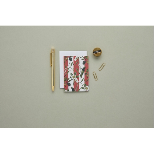 Mini Card - Carnivalesque Red Stripe
