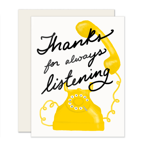 Thank you for always listening