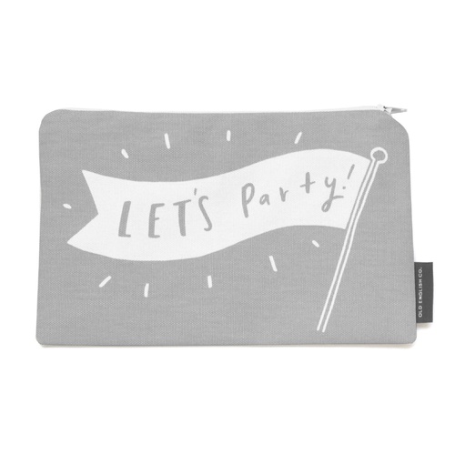 Lets party make up pouch.