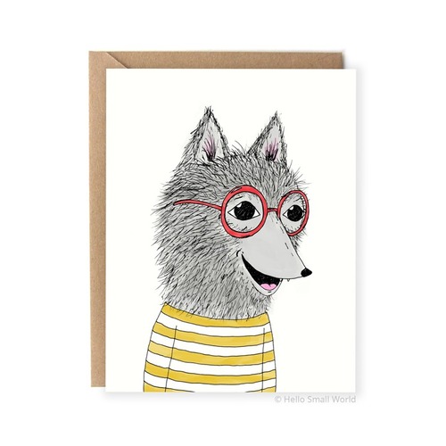 Wolf with Glasses