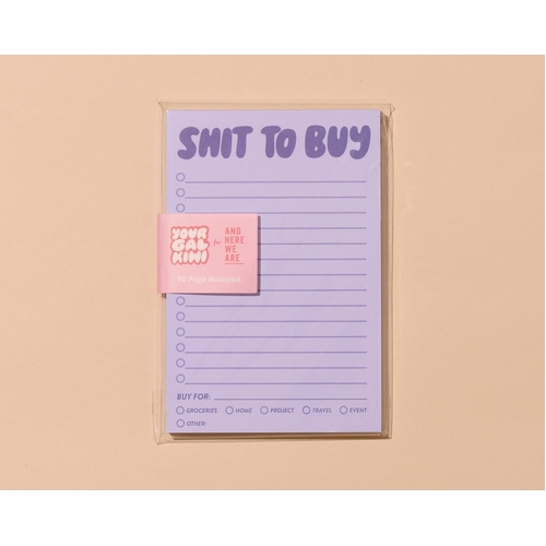 Shit To Buy Notepad