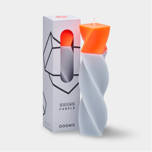 SPINS Spiral Grey- Neon Orange