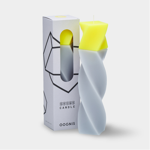SPINS Spiral Grey- Neon Yellow