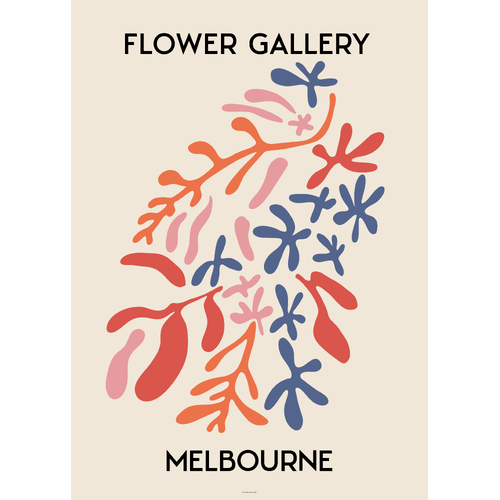Flower Gallery Melbourne 40 x 50cm Print