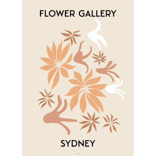 Flower Gallery Sydney 40 x 50cm Print