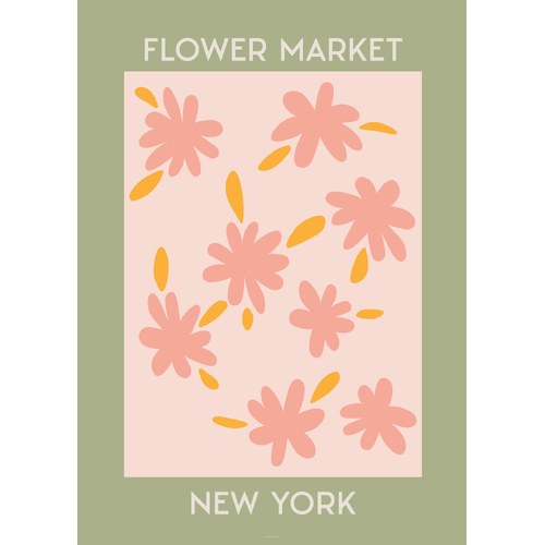 Flower Market NY 40 x 50cm Print