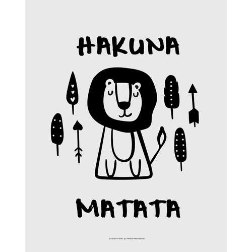 Hakuna Matata 40 x 50cm Print