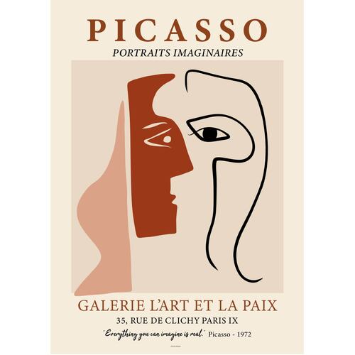 Picasso Face and Mask 40 x 50cm Print