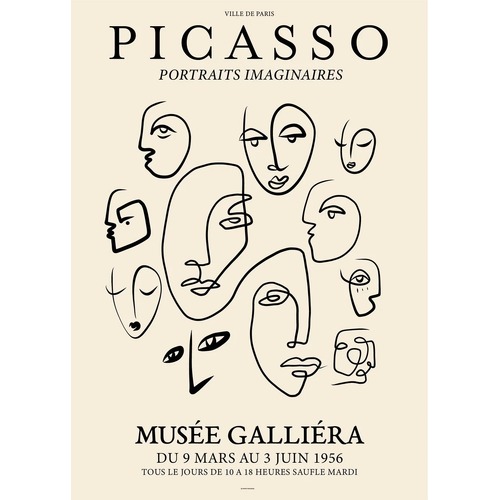 Picasso Portraits 40 x 50cm Print