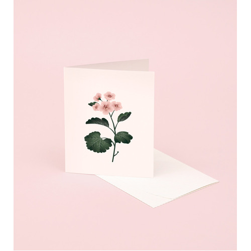 Botanical Scented Card - Geranium