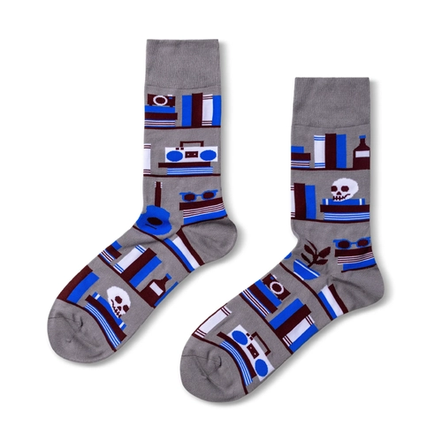 Men's Socks - Bookshelf