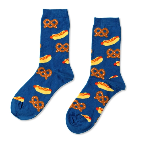 Women's Socks - Hotdog Pretzel