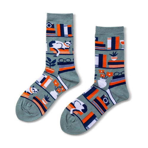 Women's Socks - Bookshelf