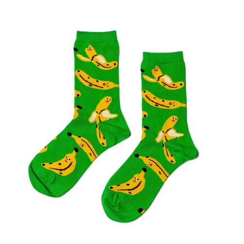 Women's Socks - Kristina Micotti Banana Crew Socks