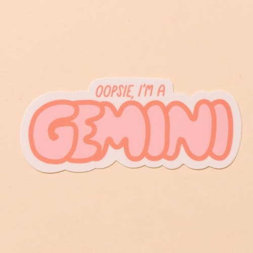 Gemini Vinyl Sticker