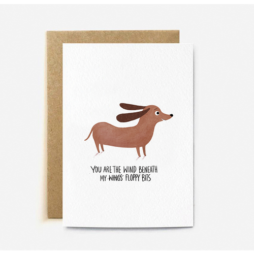 You are the Wind Beneath my Floppy Bits (large card)