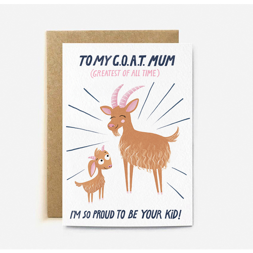 To My Goat Mum (large card)