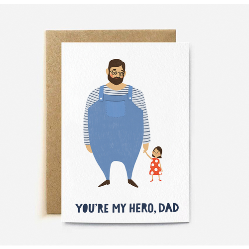 You're My Hero, Dad (large card)