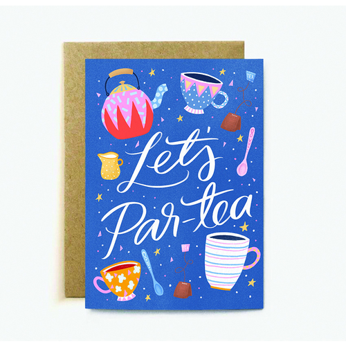 Let's Par-Tea! (large card)