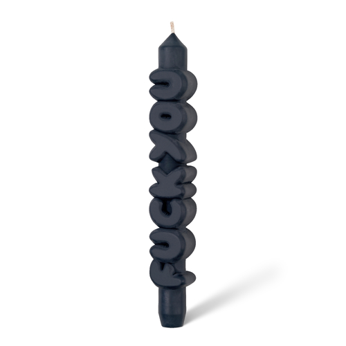 F*ck You 3D Taper Candle Black