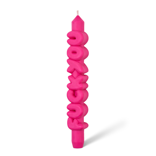 F*ck You 3D Taper Candle Pink