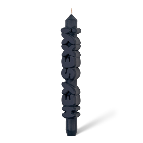 Hey Sexy! 3D Taper Candle Black