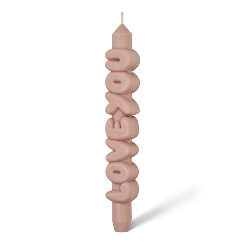 Love You 3D Taper Candle Cream