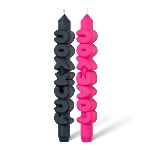 F*ck You, Love You 3D Taper Candle Set