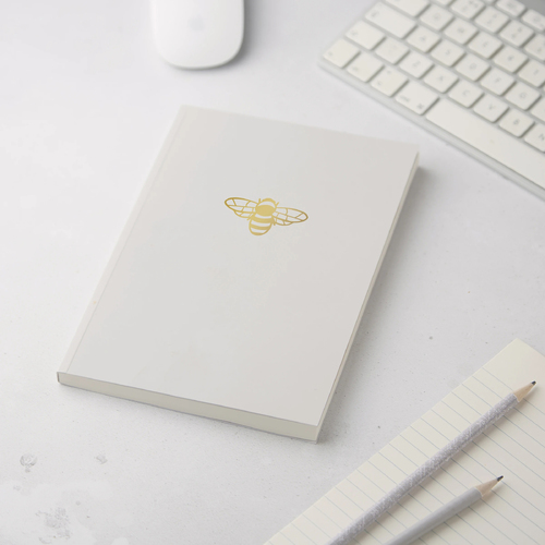 Bee Notebook - White