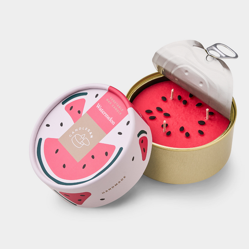 Watermelon Scented Soy Candle Can