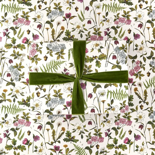 Cottage Garden Ivory Wrap - Single sheet