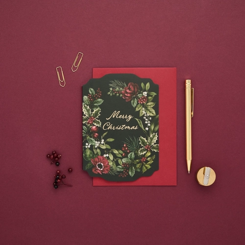 Midnight Garden - Merry Christmas Black