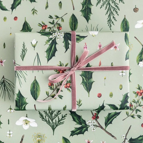 Berry Mix Green Wrap - Single Sheet