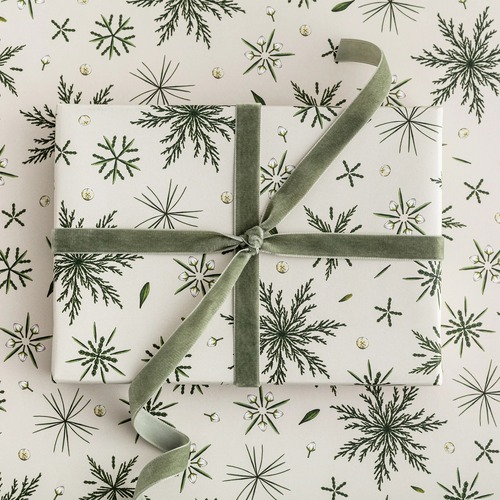 Festive Foliage Ivory Wrap - Single Sheet