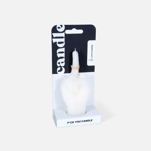 F*ck You Candle Hand White - small
